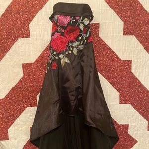 High-low formal dress.